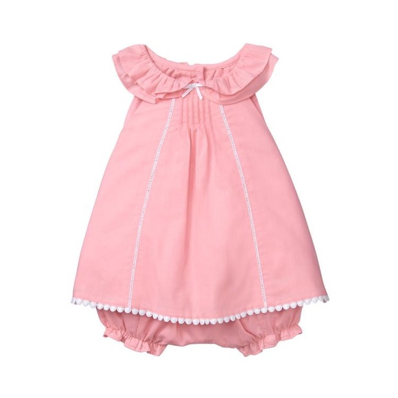 Janie and Jack Other - Janie and Jack Pink Ruffle Dress and Bloomers
